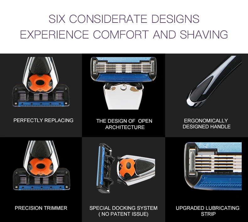 D954L Private Label Five Blade Razor Men System Razor